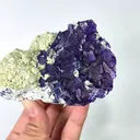 Natural Purple Octahedral Fluorite with Pyrite and Mica, Mineral Specimen: Inner Mongolia,China (110*80*40MM) - image 3