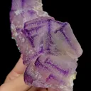 Natural Purple Pattern Fluorite and Gypsum Mineral Specimen,High Quality Specimen,GUIZHOU,CHINA(129*77*48mm) - image 2
