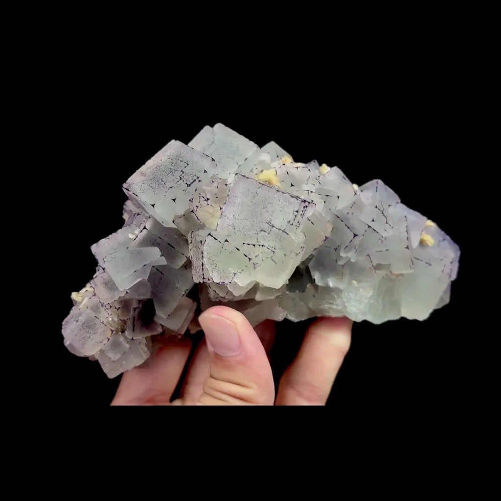 Natural Purple Pattern Fluorite and Siderite Mineral Specimen,High Quality Specimen,GUIZHOU,CHINA(150*70*71mm) - image 3