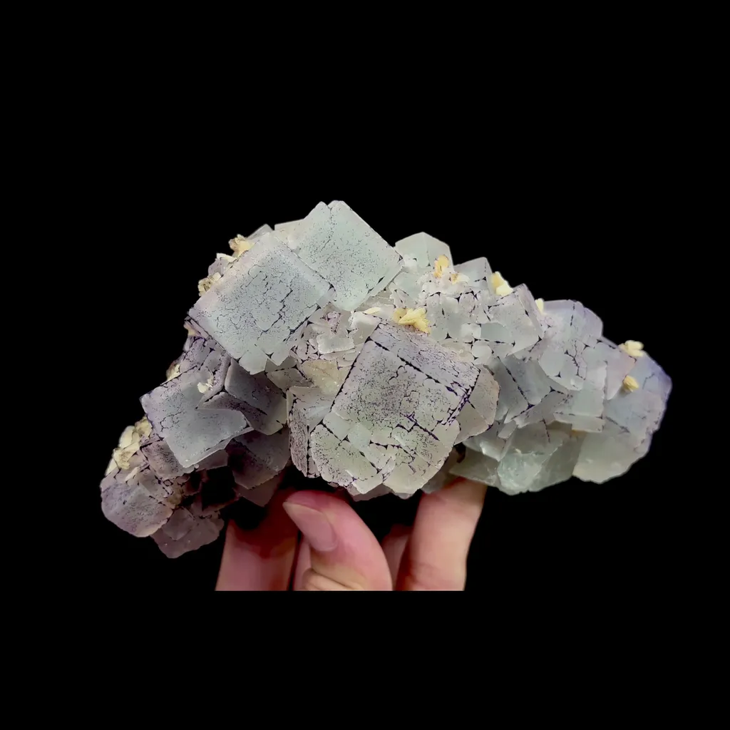Natural Purple Pattern Fluorite and Siderite Mineral Specimen,High Quality Specimen,GUIZHOU,CHINA(150*70*71mm) - image 4