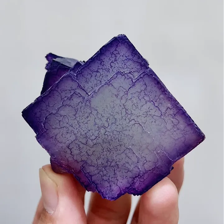 Natural Purple Pattern Fluorite comes from Guizhou,China 60*45*30MM - image 5