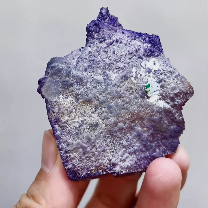 Natural Purple Pattern Fluorite comes from Guizhou,China 60*45*30MM - image 4