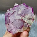 Natural Purple Pattern Fluorite comes from Guizhou,China 65*70*35MM - image 3