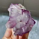 Natural Purple Pattern Fluorite comes from Guizhou,China 65*70*35MM - image 2