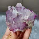 Natural Purple Pattern Fluorite comes from Guizhou,China 65*70*35MM - image 4
