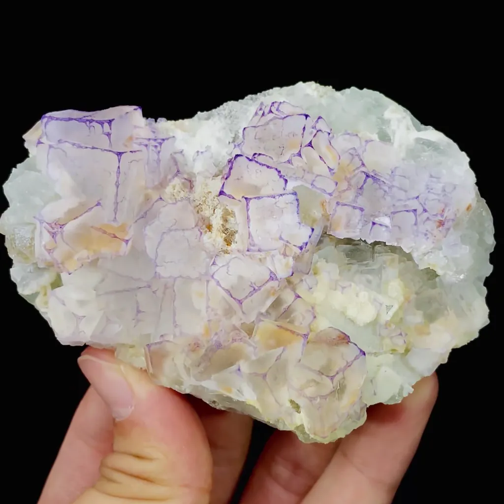 Natural Purple Pattern Fluorite comes from Guizhou,China 95*70*30MM - image 5