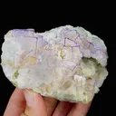 Natural Purple Pattern Fluorite comes from Guizhou,China 95*70*30MM - image 2