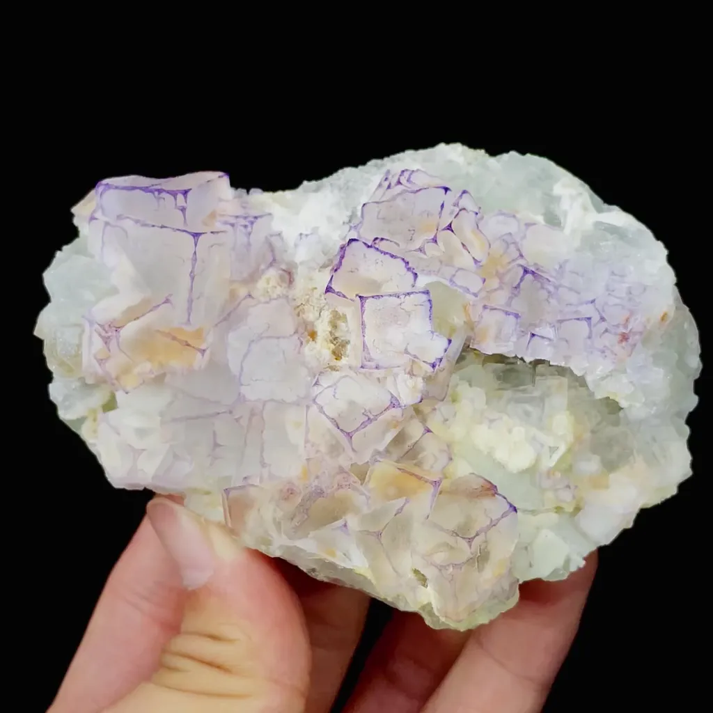 Natural Purple Pattern Fluorite comes from Guizhou,China 95*70*30MM image