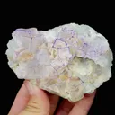 Natural Purple Pattern Fluorite comes from Guizhou,China 95*70*30MM - image 1
