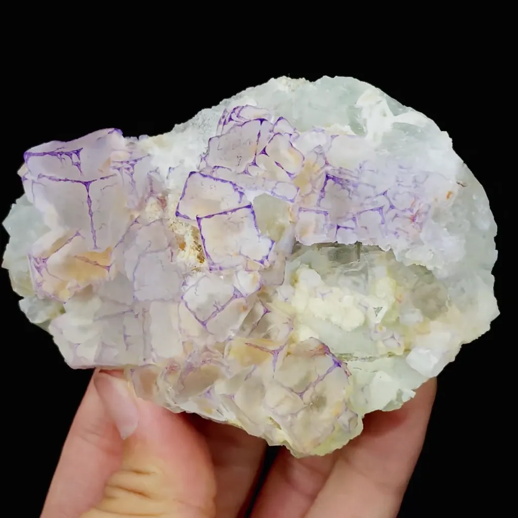 Natural Purple Pattern Fluorite comes from Guizhou,China 95*70*30MM - image 3