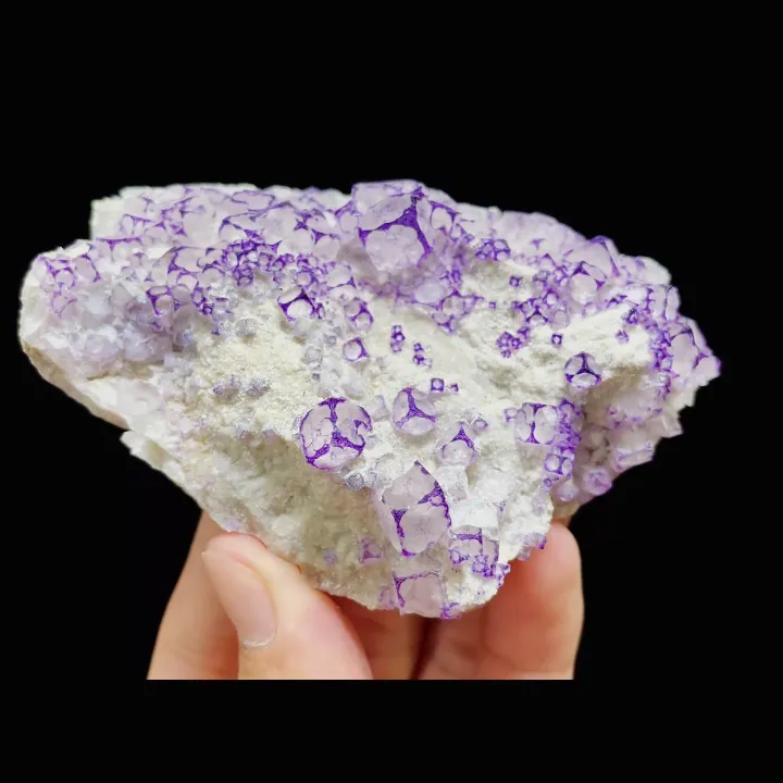 Natural Purple Pattern Fluorite, Mineral Specimen: Guizhou,China (90*65*25MM) - image 4