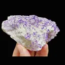 Natural Purple Pattern Fluorite, Mineral Specimen: Guizhou,China (90*65*25MM) - image 4
