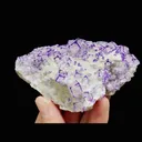 Natural Purple Pattern Fluorite, Mineral Specimen: Guizhou,China (90*65*25MM) - image 2