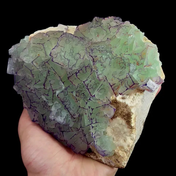 Natural Purple Pattern Fluorite, Mineral Specimen:Guizhou,China (140*120*55MM) - image 3