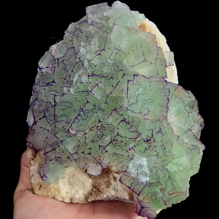 Natural Purple Pattern Fluorite, Mineral Specimen:Guizhou,China (140*120*55MM) - image 2