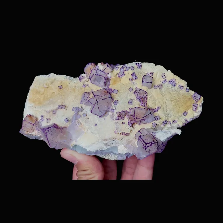 Natural Purple Pattern Fluorite, Mineral Specimen:Guizhou,China (140*70*60MM) - image 5
