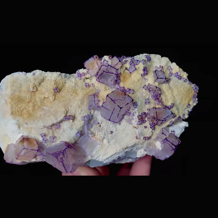 Natural Purple Pattern Fluorite, Mineral Specimen:Guizhou,China (140*70*60MM) - image 3