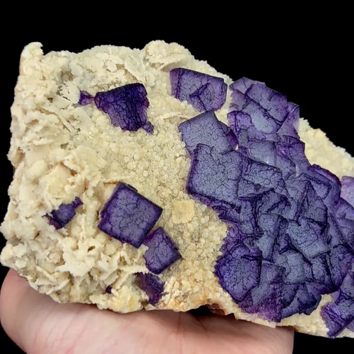 Natural Purple Pattern Fluorite, Mineral Specimen:Guizhou,China (170*100*50MM) - image 2