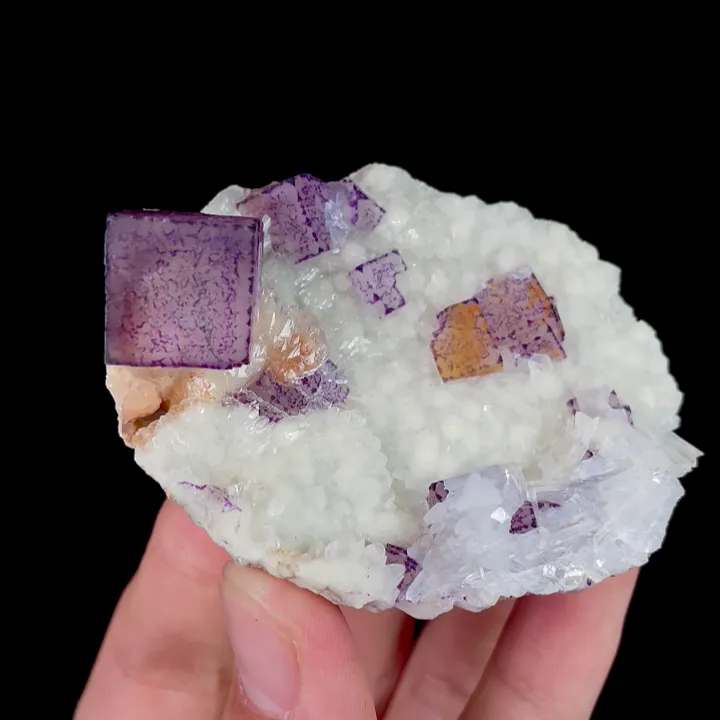 Natural Purple Pattern Fluorite, Mineral Specimen:Guizhou,China (70*55*30MM) - image 4