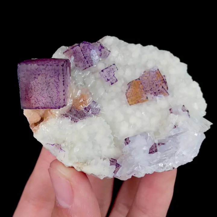 Natural Purple Pattern Fluorite, Mineral Specimen:Guizhou,China (70*55*30MM) - image 5