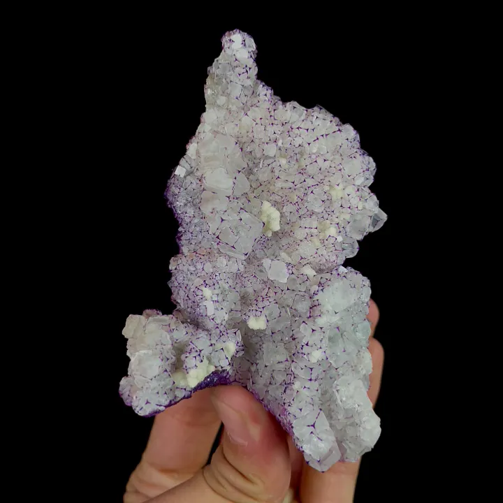 Natural Purple Pattern Fluorite, Mineral Specimen:Guizhou,China (85*110*45MM) image
