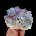 Natural Purple Pattern Fluorite, Mineral Specimen:Guizhou,China (90*70*25MM) - image 3