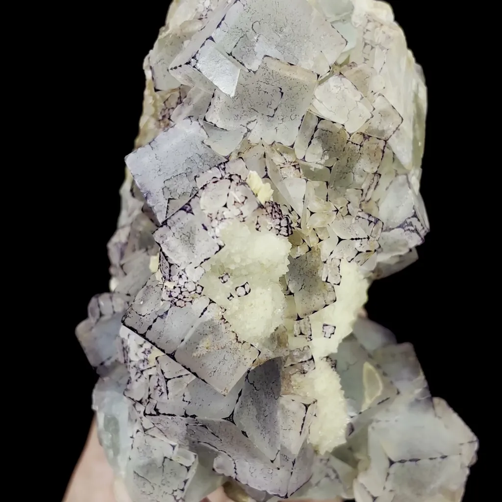 Natural Purple Pattern Fluorite Mineral Specimen,High Quality Specimen,GUIZHOU,CHINA(122*88*80mm) image