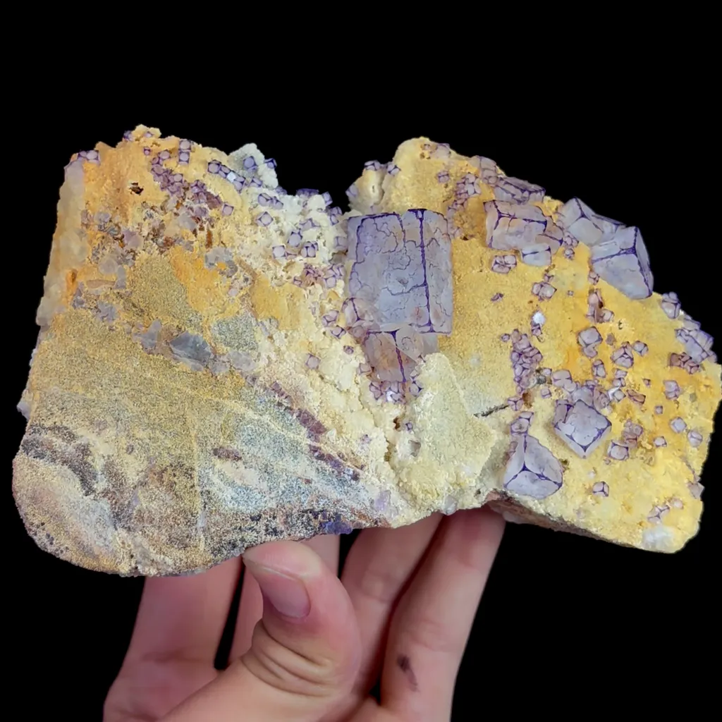 Natural Purple Pattern Fluorite Mineral Specimen,High Quality Specimen,GUIZHOU,CHINA(145*90*54mm) - image 4