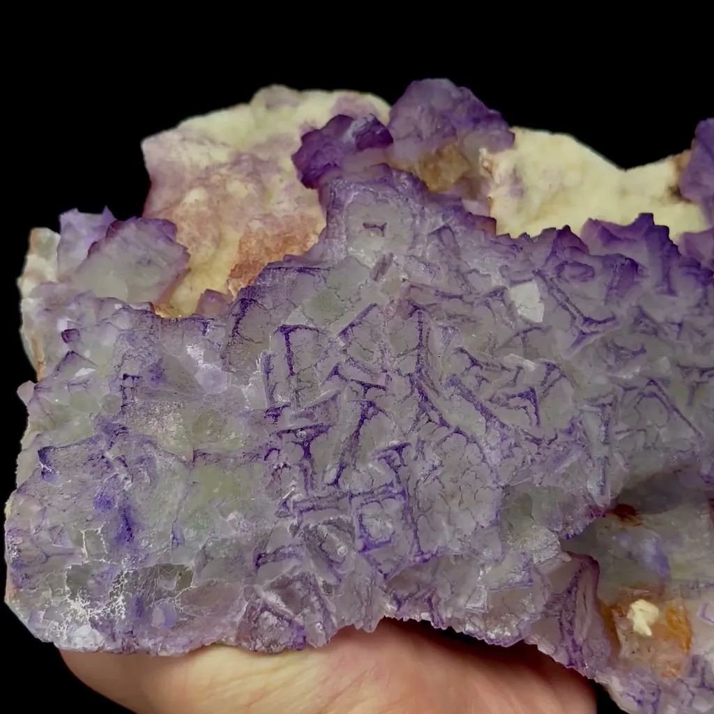 Natural Purple Pattern Fluorite Mineral Specimen,High Quality Specimen,GUIZHOU,CHINA(170*120*50mm) - image 3