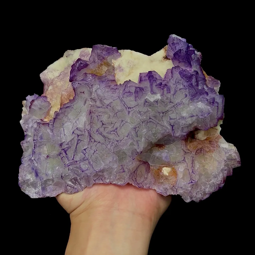 Natural Purple Pattern Fluorite Mineral Specimen,High Quality Specimen,GUIZHOU,CHINA(170*120*50mm) - image 4