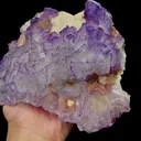 Natural Purple Pattern Fluorite Mineral Specimen,High Quality Specimen,GUIZHOU,CHINA(170*120*50mm) - image 2