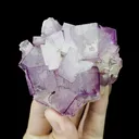Natural Purple Pattern Fluorite Mineral Specimen,High Quality Specimen,GUIZHOU,CHINA(65*70*35mm) - image 3