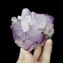 Natural Purple Pattern Fluorite Mineral Specimen,High Quality Specimen,GUIZHOU,CHINA(65*70*35mm) - image 1