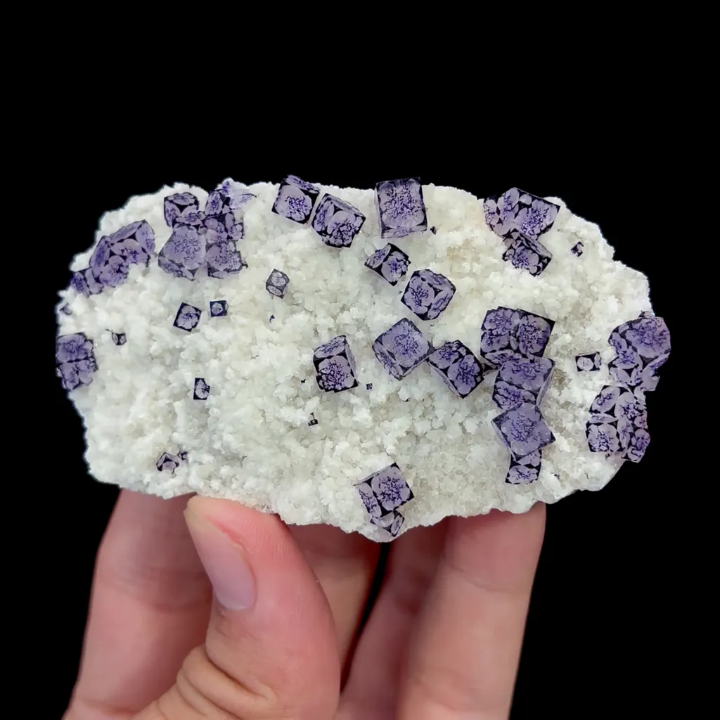 Natural Purple Pattern Fluorite Mineral Specimen,High Quality Specimen,GUIZHOU,CHINA(85*47*25mm) - image 5