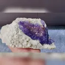 Natural Purple Patterned Fluorite and Quartz Symbiosis comes from Guizhou,China 170*90*50MM - image 3