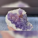 Natural Purple Patterned Fluorite and Quartz Symbiosis comes from Guizhou,China 170*90*50MM - image 2