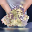 Natural Purple Patterned Fluorite comes from Guizhou,China 190*125*150MM - image 1