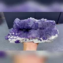 Natural Purple Patterned Fluorite comes from Guizhou,China 230*120*100MM - image 1