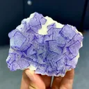 Natural Purple Patterned Fluorite comes from Guizhou,China 90*70*25MM - image 2