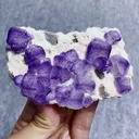 Natural Purple Patterned Fluorite comes from Guizhou,China 95*60*30MM - image 1