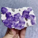 Natural Purple Patterned Fluorite comes from Guizhou,China 95*60*30MM - image 2