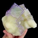 Natural Purple Patterned Fluorite, Mineral Specimen:Guizhou,China (110*105*70MM) - image 7