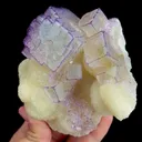 Natural Purple Patterned Fluorite, Mineral Specimen:Guizhou,China (110*105*70MM) - image 2