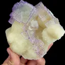 Natural Purple Patterned Fluorite, Mineral Specimen:Guizhou,China (110*105*70MM) - image 3