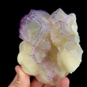 Natural Purple Patterned Fluorite, Mineral Specimen:Guizhou,China (110*105*70MM) - image 5