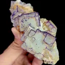 Natural Purple Patterned Fluorite, Mineral Specimen:Guizhou,China (120*60*45MM) - image 1