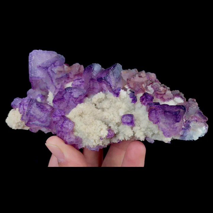 Natural Purple Patterned Fluorite, Mineral Specimen:Guizhou,China (135*60*30MM) - image 4