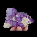 Natural Purple Patterned Fluorite, Mineral Specimen:Guizhou,China (135*60*30MM) - image 2