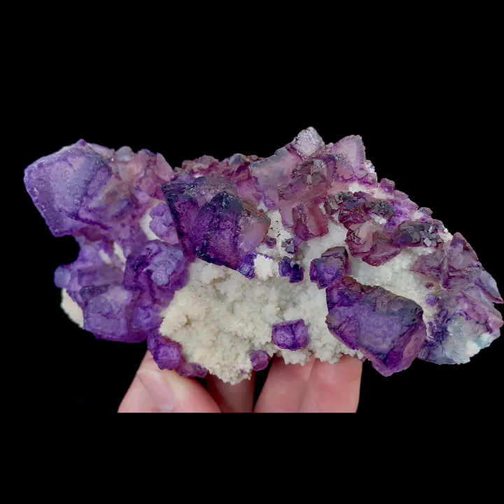Natural Purple Patterned Fluorite, Mineral Specimen:Guizhou,China (135*60*30MM) - image 3