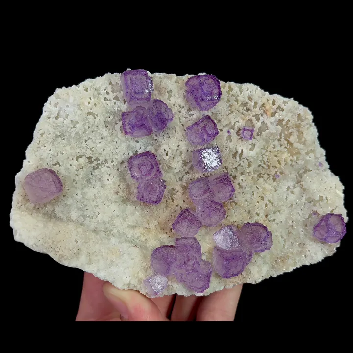 Natural Purple Patterned Fluorite, Mineral Specimen:Guizhou,China (145*95*35MM) - image 4